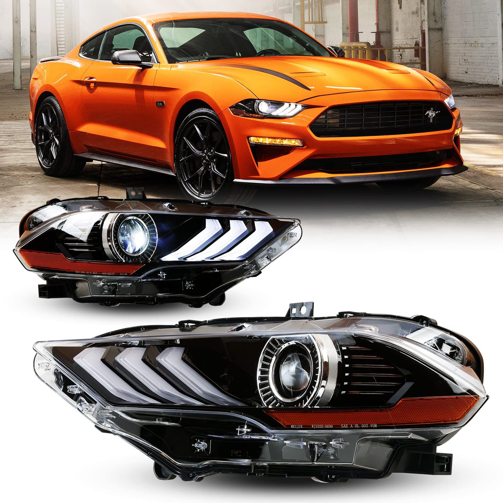FORD MUSTANG HEADLIGHT