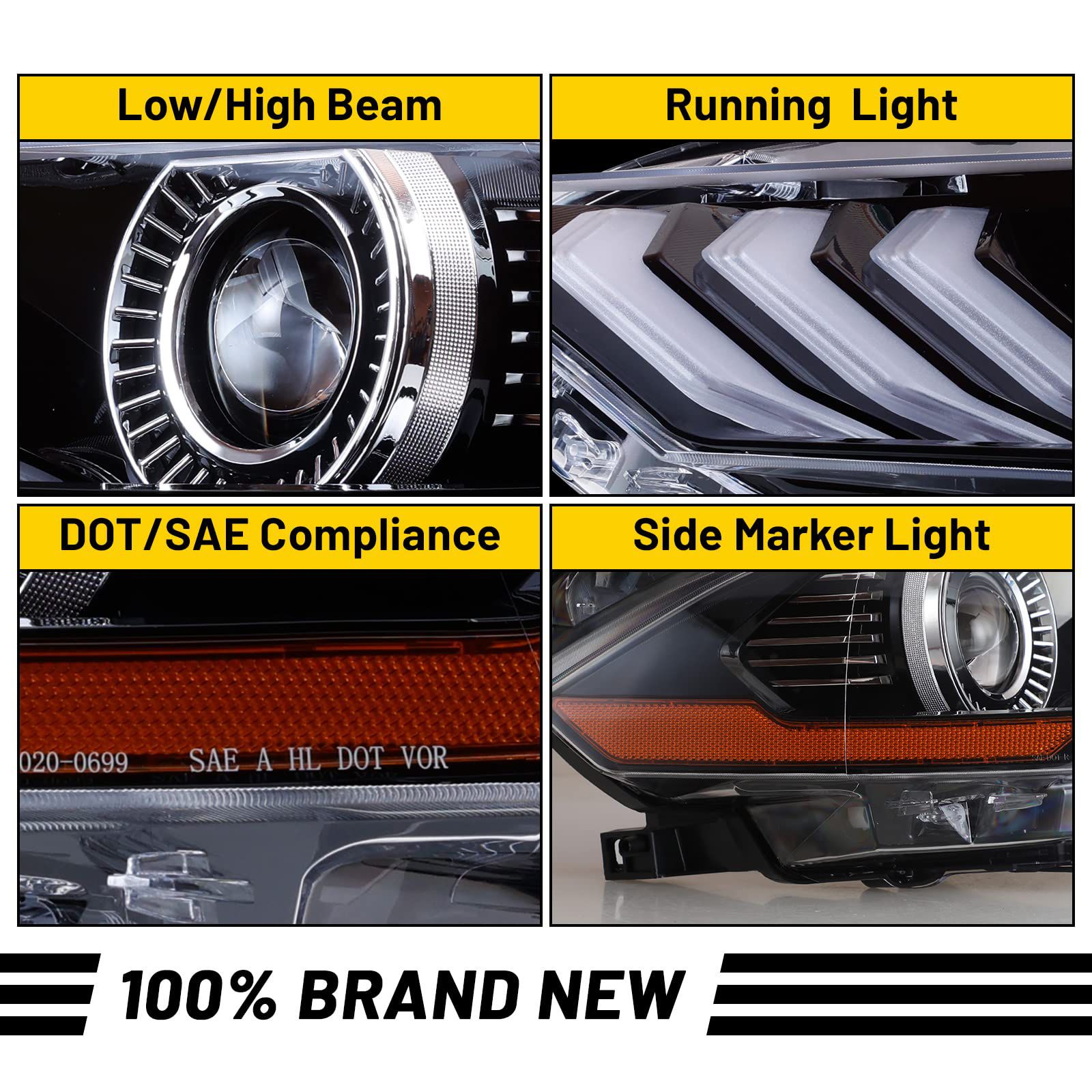 FORD MUSTANG HEADLIGHT